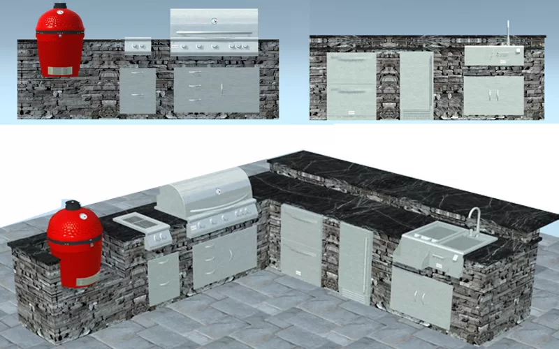 Outdoor Kitchen Rendering