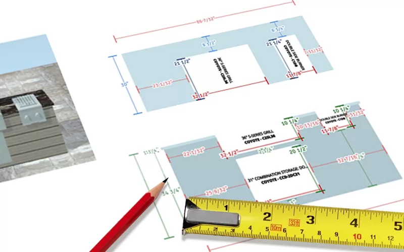 Custom Outdoor Kitchen Measurements